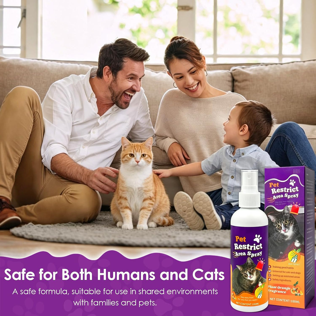 Citrus Cat Deterrent Spray for Furniture Protection
