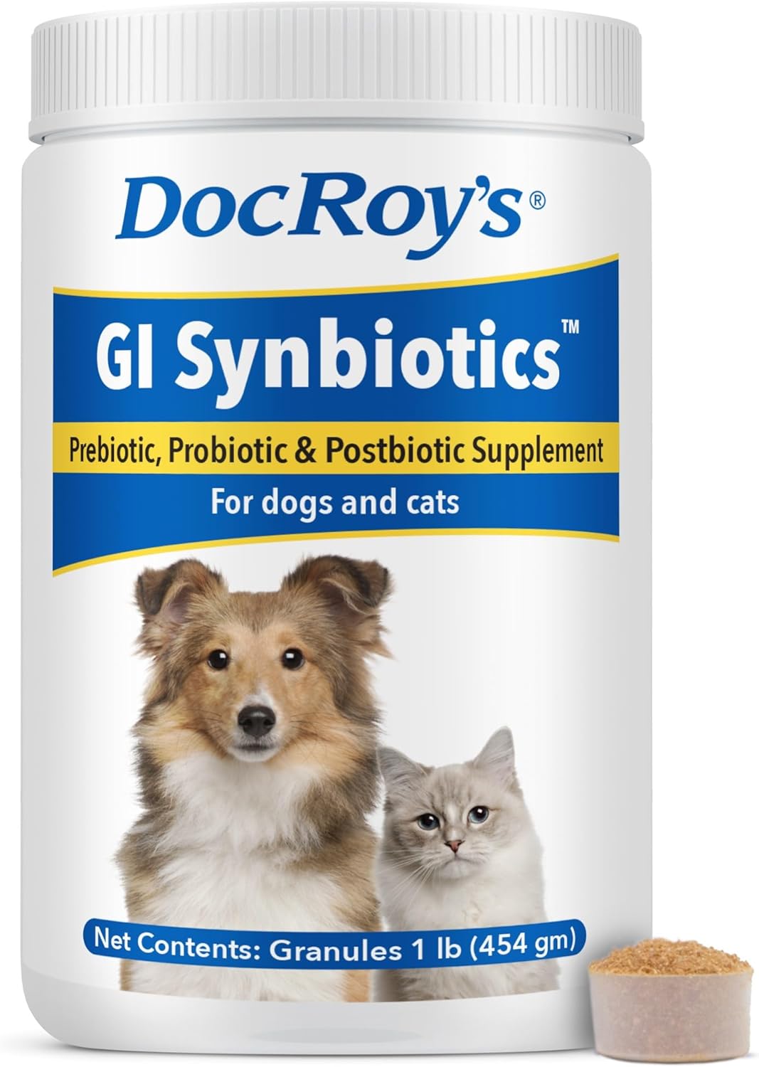 Doc Roy's GI Synbiotics Prebiotic & Probiotic Granules for Dogs & Cat