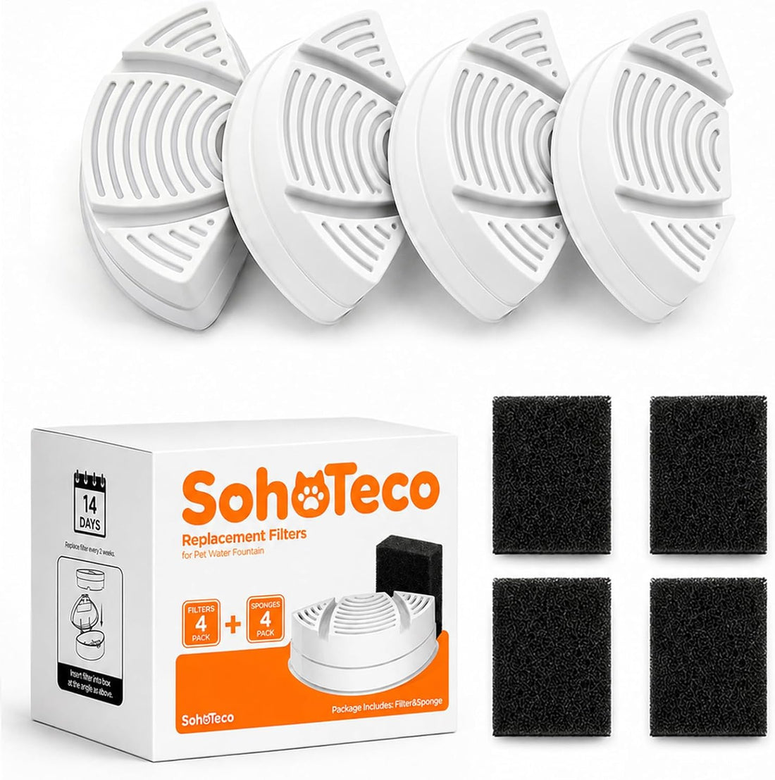 Official Replacement Filters for Pet Water Fountain