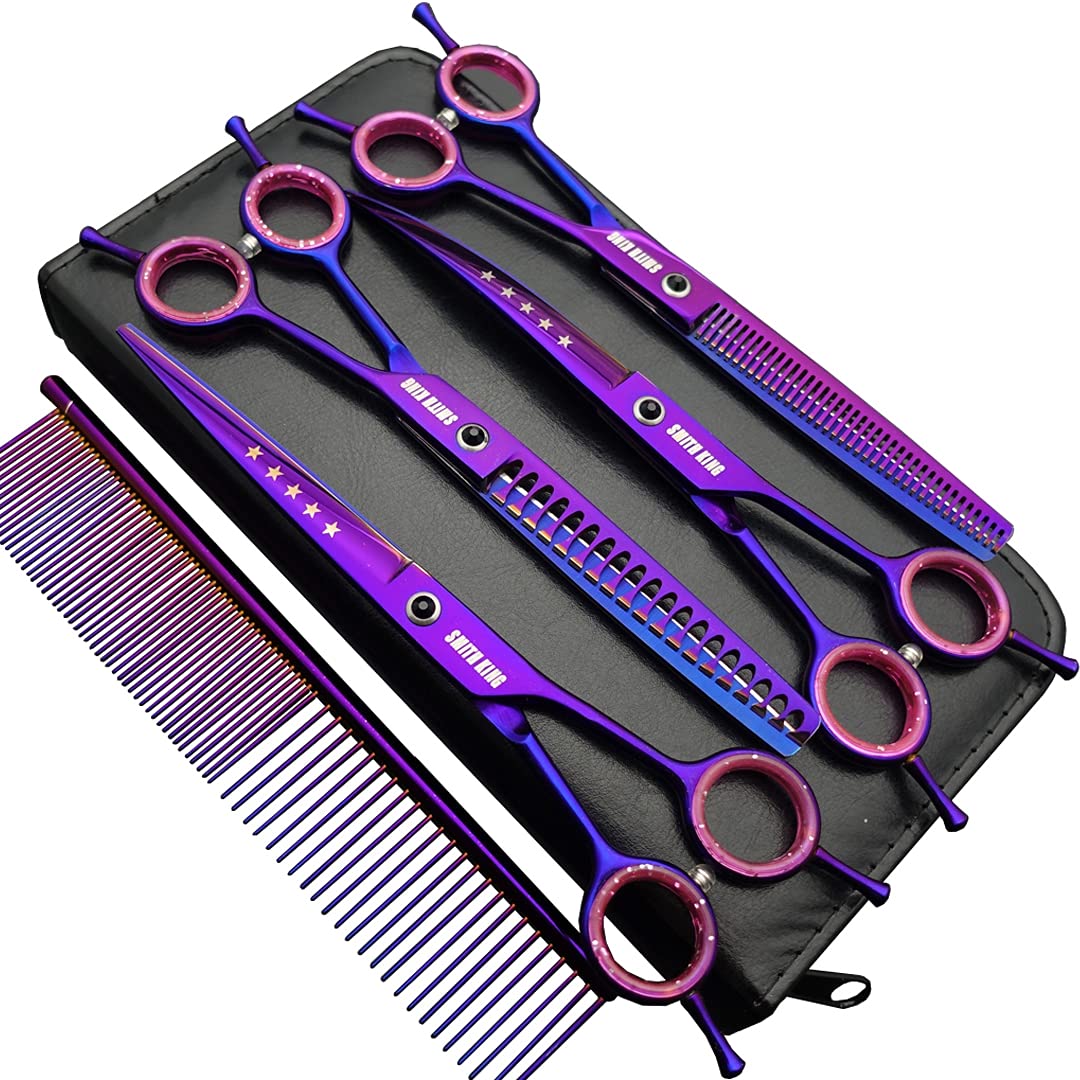 7.0 inches Professional Dog Grooming Scissors Set Straight & thinning