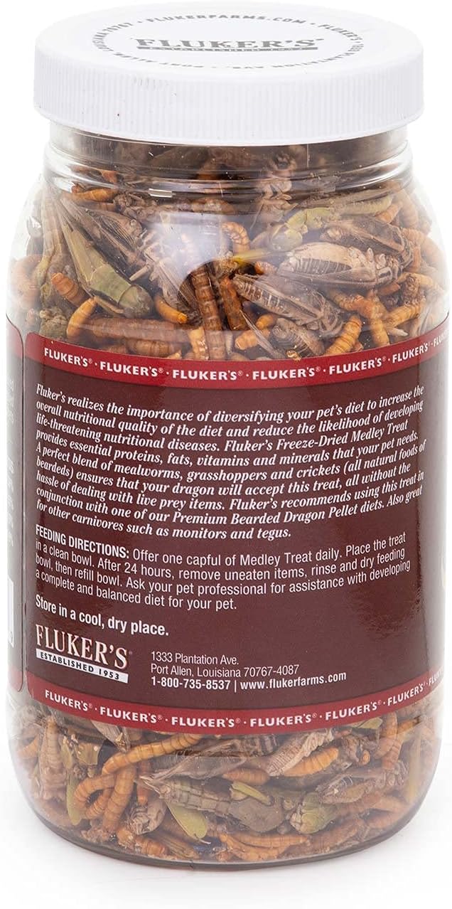 Fluker's Bearded Dragon Medley Treat Food, 3.2-Ounce (72023)