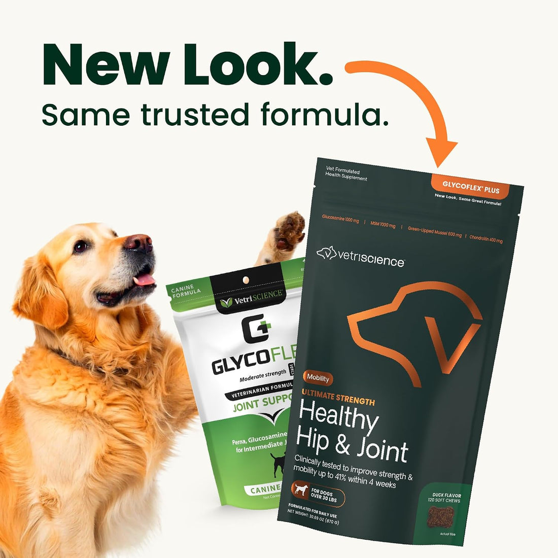 VetriScience Healthy Hip & Joint Chews for Dogs, Chicken, 120 Count