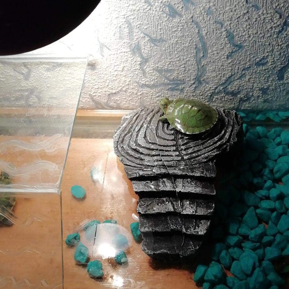 Reptile Basking Rock Tank Ornament Lizard Gecko Turtle Climbing