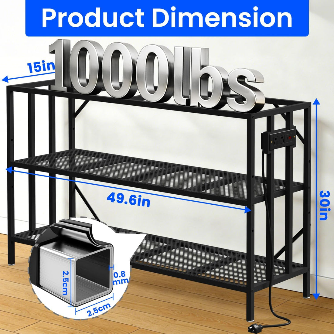 55-75 Gallon Aquarium Stand, 1000LBS Capacity Fish Tank Stand