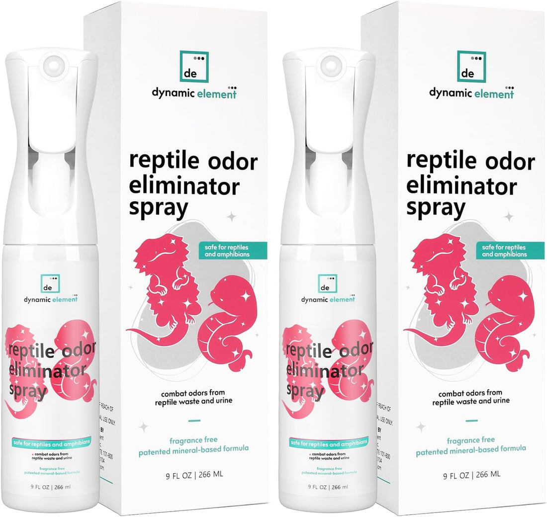 Reptile Tank Odor Eliminator Spray, Unscented, 18 Fl Oz (2x9)