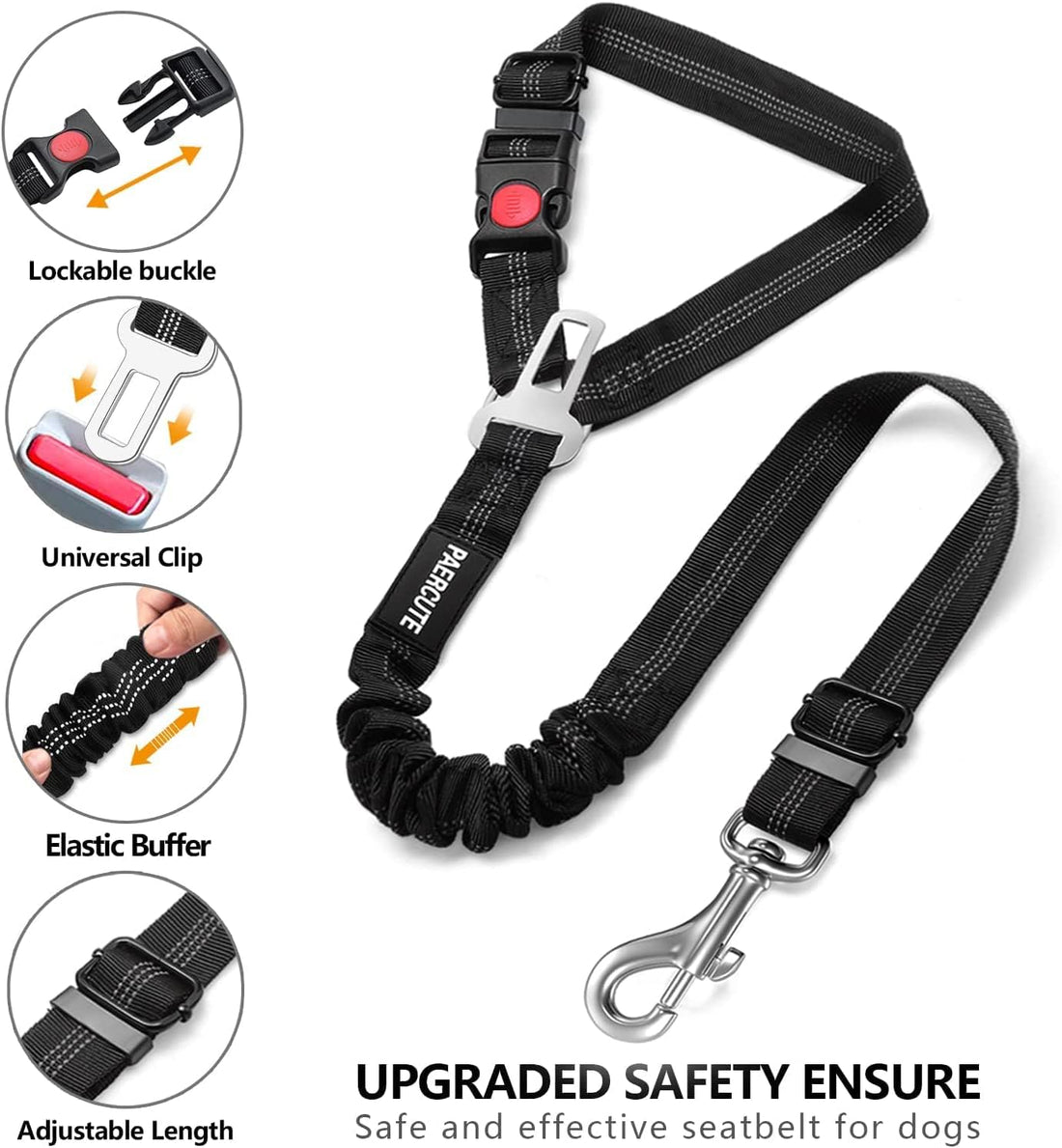 2 Piece Set Dog Seat Belt - Retractable Car Seatbelts