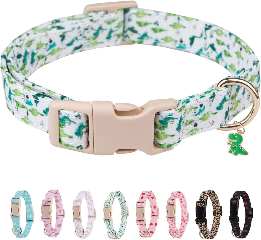 Dog Collar for Small, Medium & Large Dogs(PinkHeart,S)