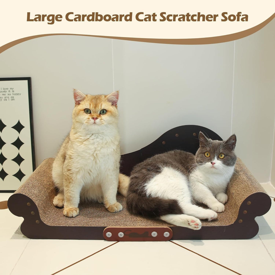 ComSaf Large Cat Scratcher Bed 26.7 in