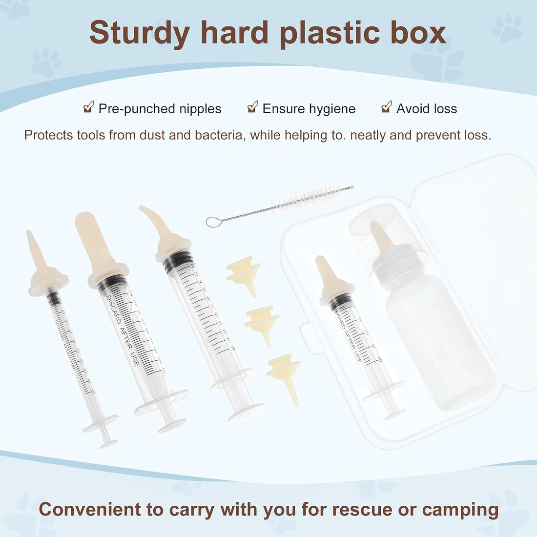 GLIDESMOOTH Kitten Bottle Feeding Kit, Easy-to-Use Kitten Feeding Set