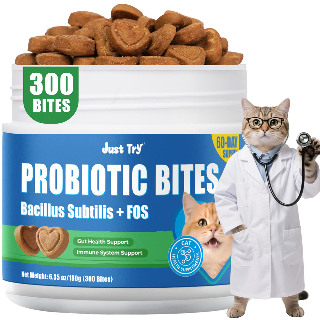 Just Try 300 Bites Cat Treats
