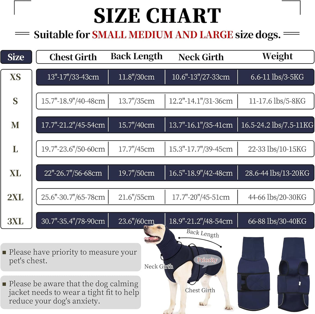 ROZKITCH Breathable Dog Anxiety Jacket