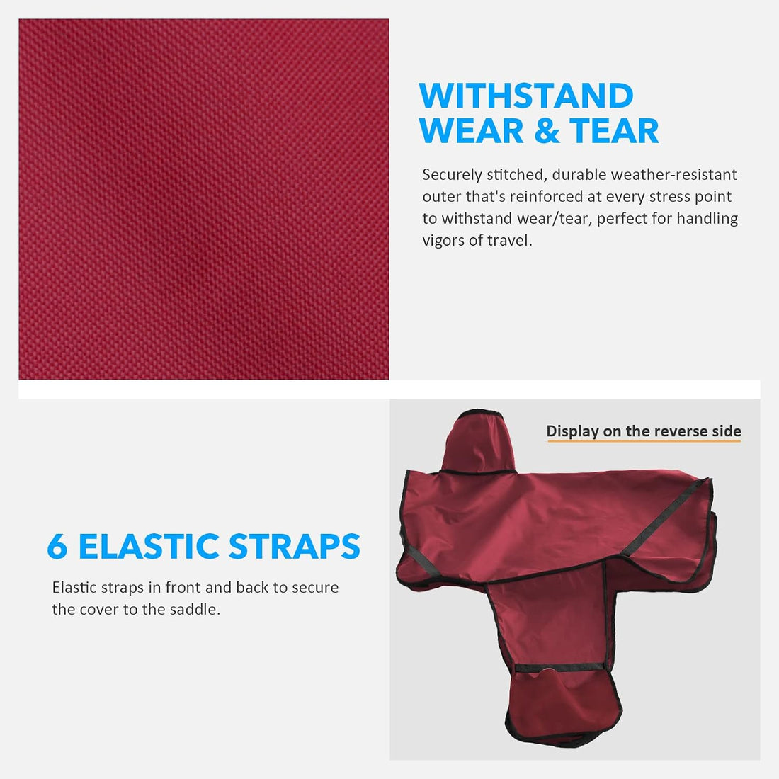 Harrison Howard Long-Lasting 6 Elastic Straps 600 Denier Waterproof