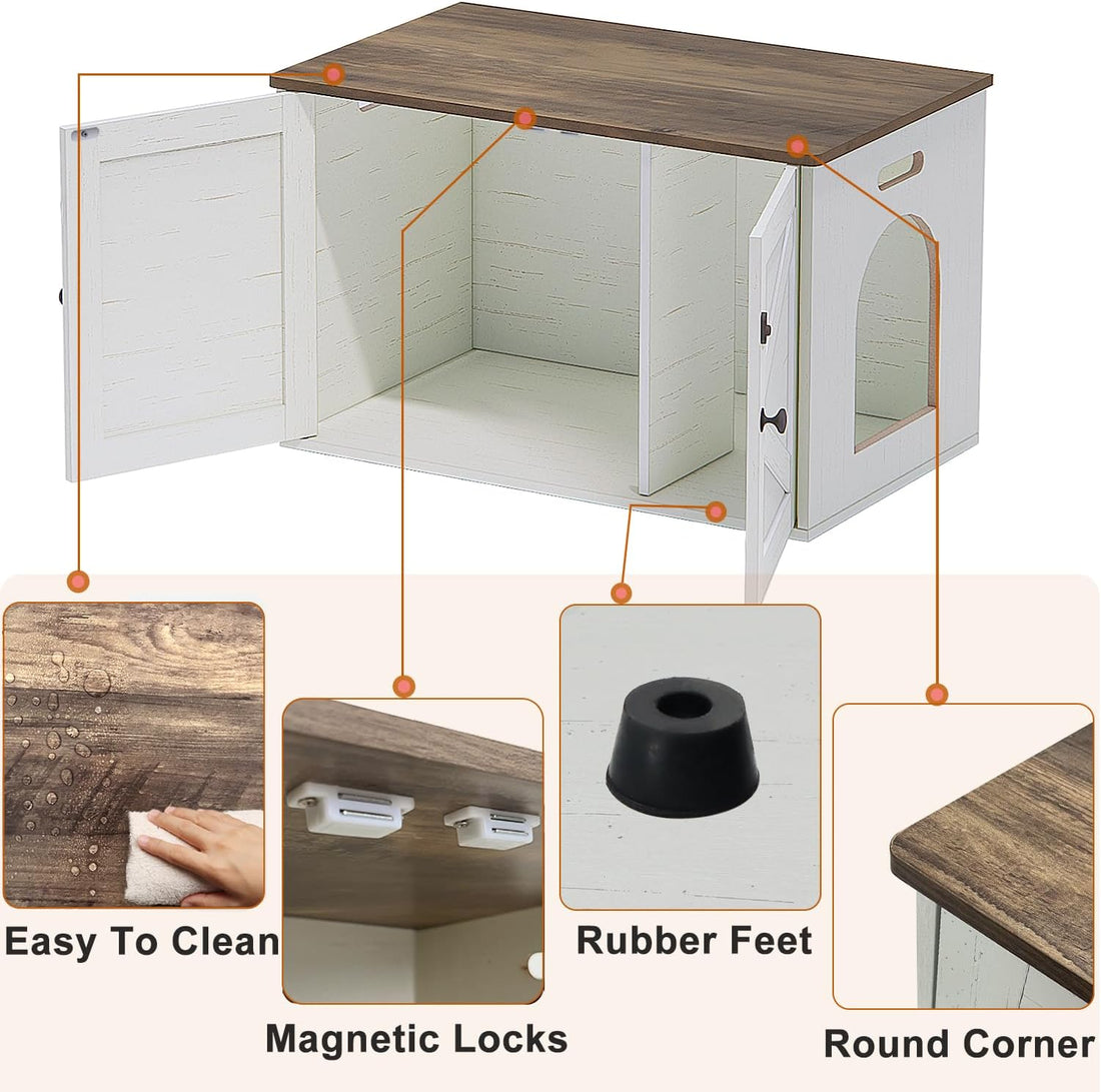 Timberer Cat Litter Box Enclosure