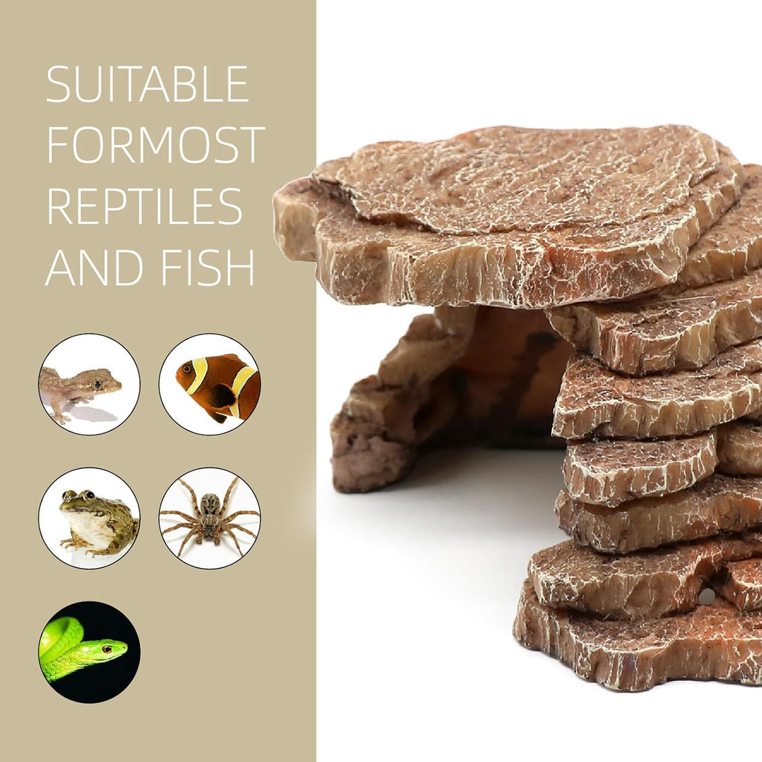 Gecko Hide Shale Scape Step Ledge
