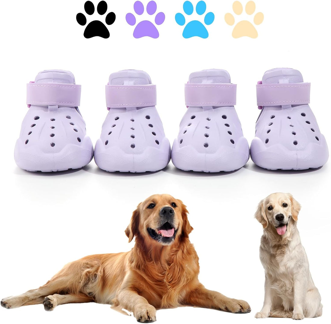 Dog Sandals for Summer and Winter Snowy Day Easy-Clean 4Pcs