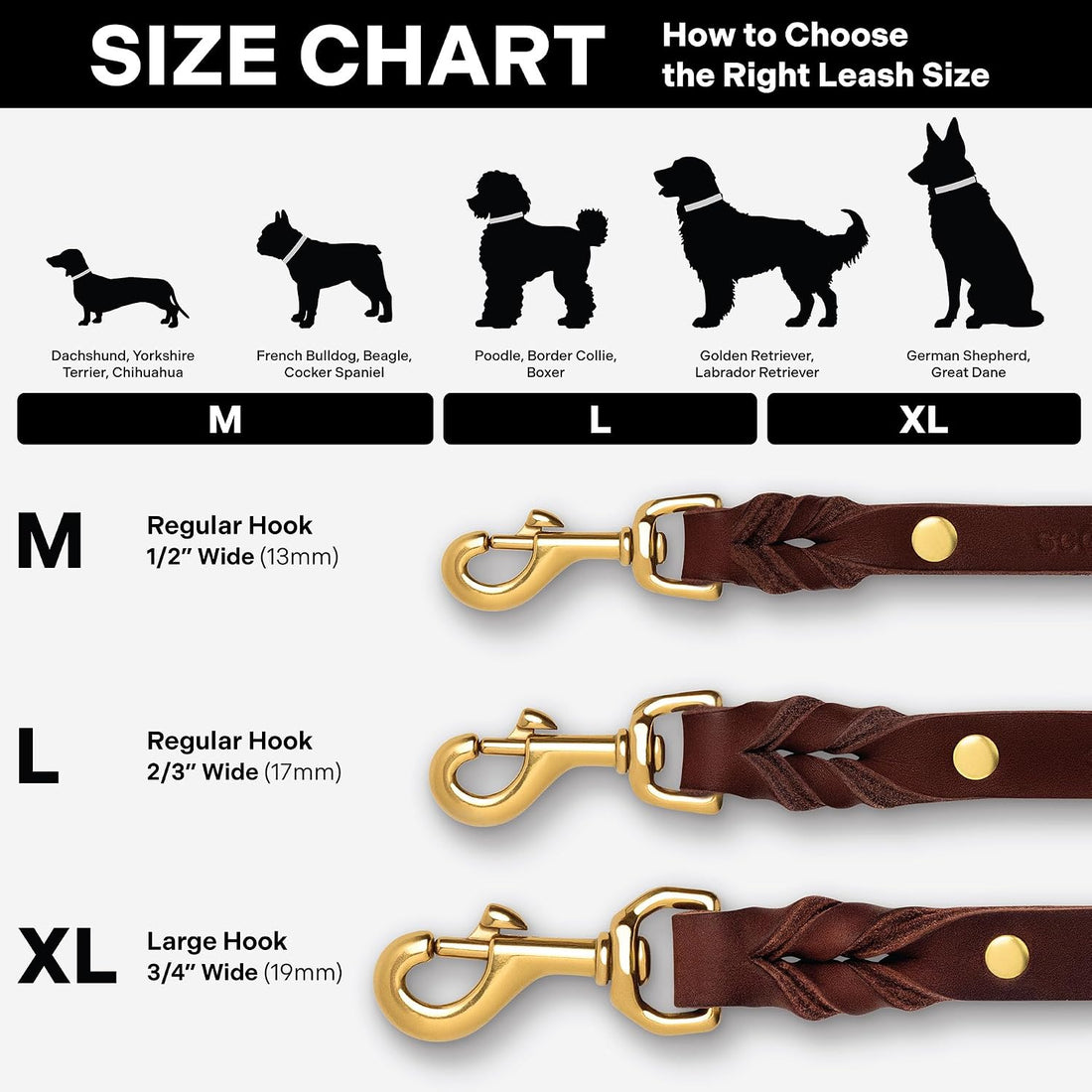 Scout Supply Classic Leather Dog Leash