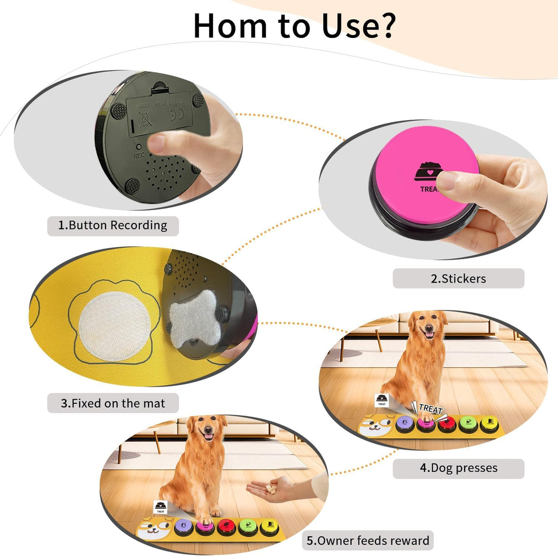 RIBOSY Dog Buttons for Communication