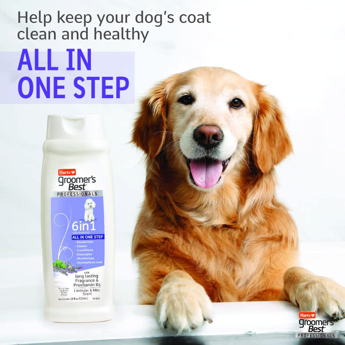 Hartz Groomer's Best Professionals 6-in-1 Dog Shampoo and Conditioner