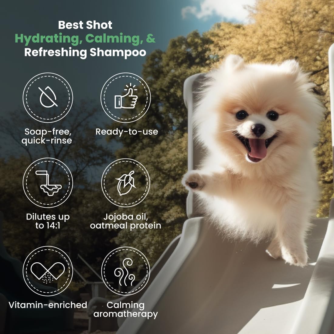 Best Shot Lemon-Aid Oatmeal Wash, Pet Shampoo for Dogs, Cats