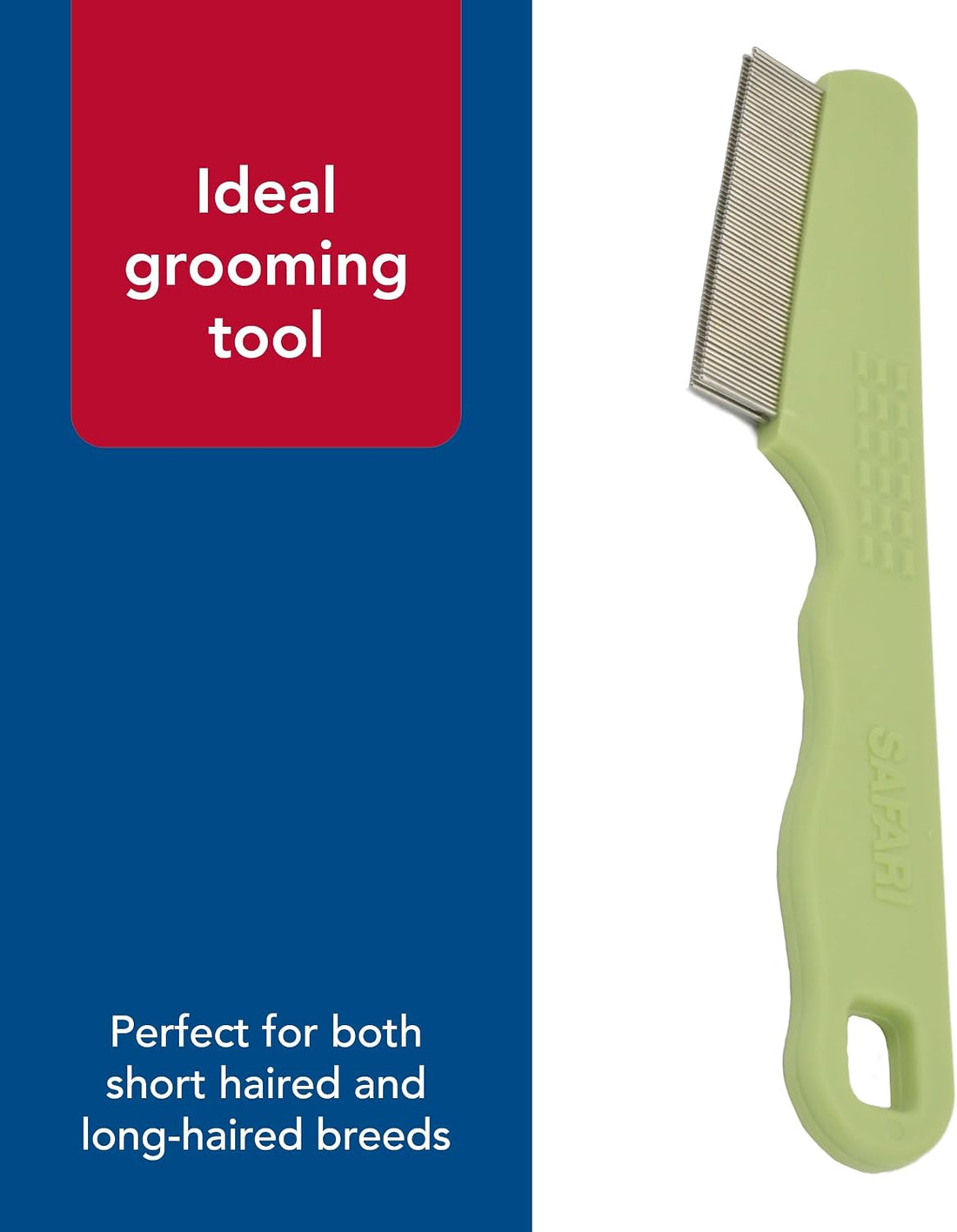 Coastal Pet Safari Double Row Comb - Helps Dry Skin