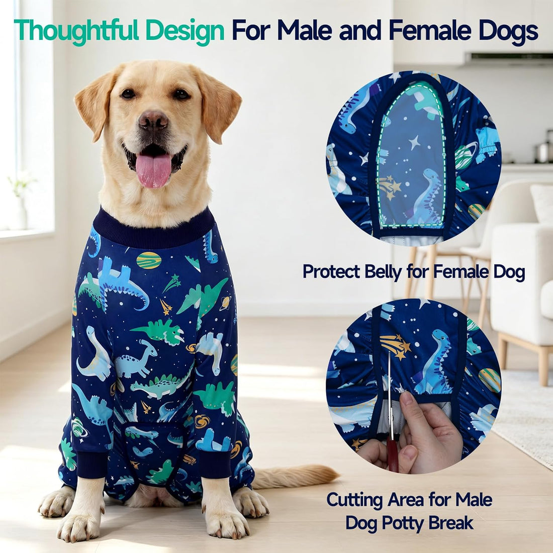 XPUDAC 2 Pack Dog Surgery Recovery Suit