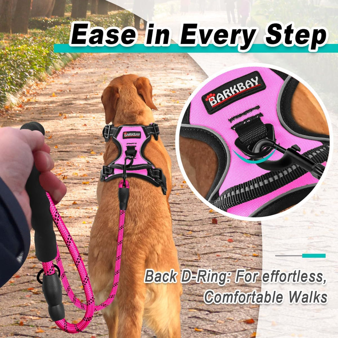 BARKBAY No Pull Pet Harness Dog Harness Adjustable Outdoor Pet Vest