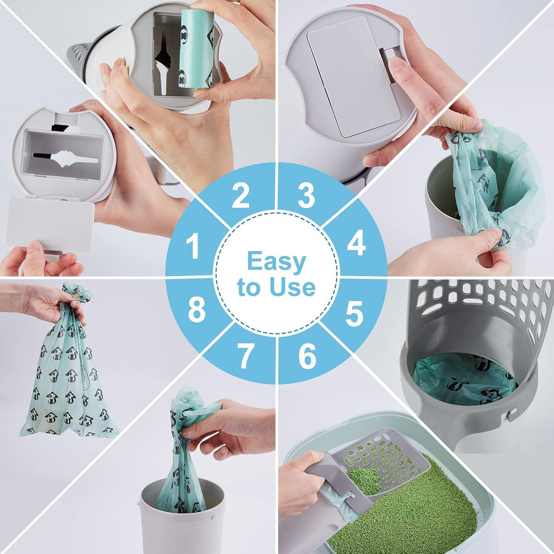 Cat Litter Scooper with Holder