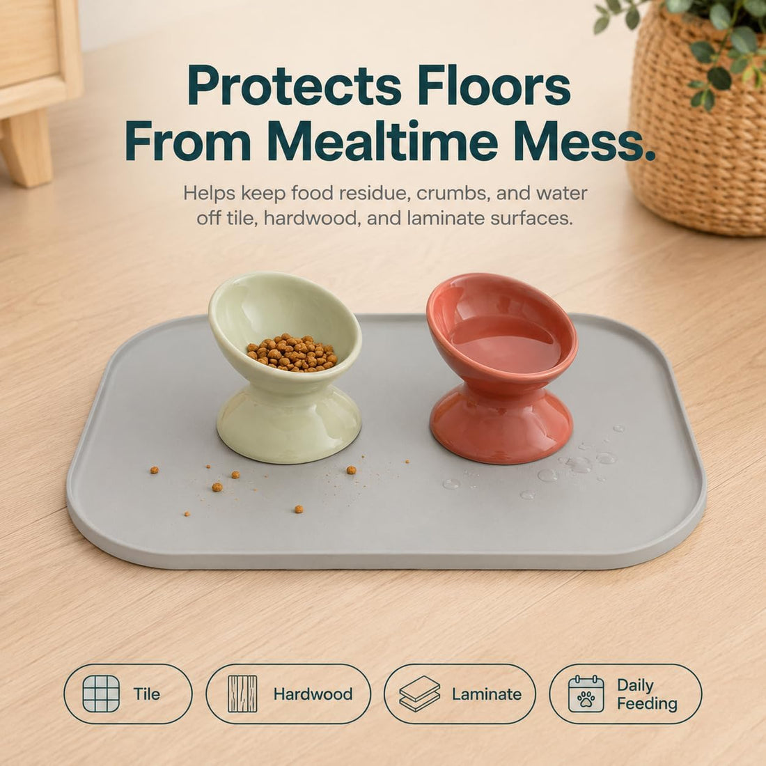 Rawry Silicone Pet Feeding Mat for Dogs & Cats, Small