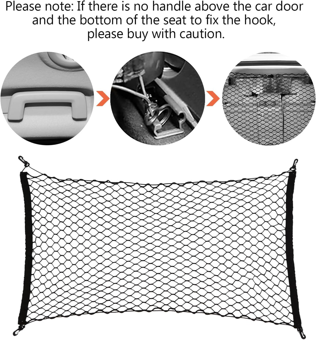 Dog Car Barrier Net Pet Car for SUV-47 Divider Back Seat Barrier Net