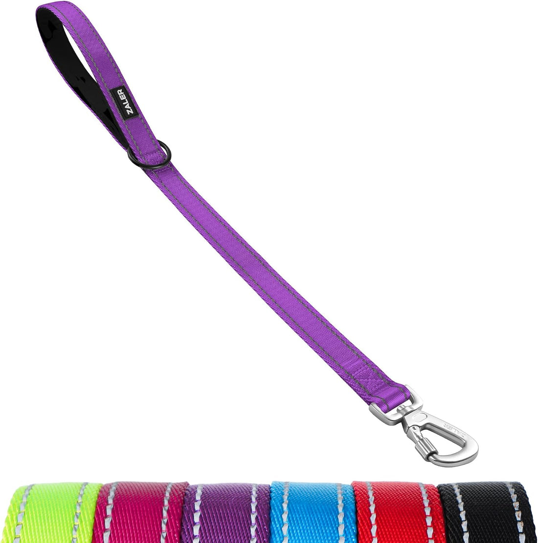 ZALER Short Dog Leash 1 ft, 12 Inches Traffic Leashes for Dogs