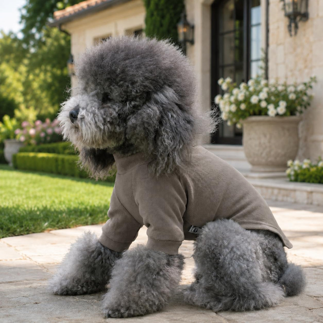 Lovelonglong Ribbed Dog T-Shirt Cotton Knitted Dog Sweaters for All