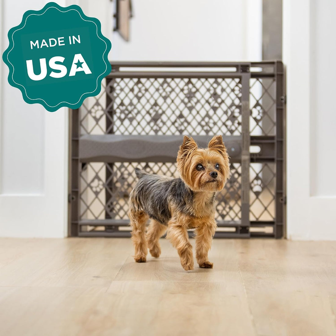 MYPET Paws Portable Pet Gate: 26-40" Wide Expandable