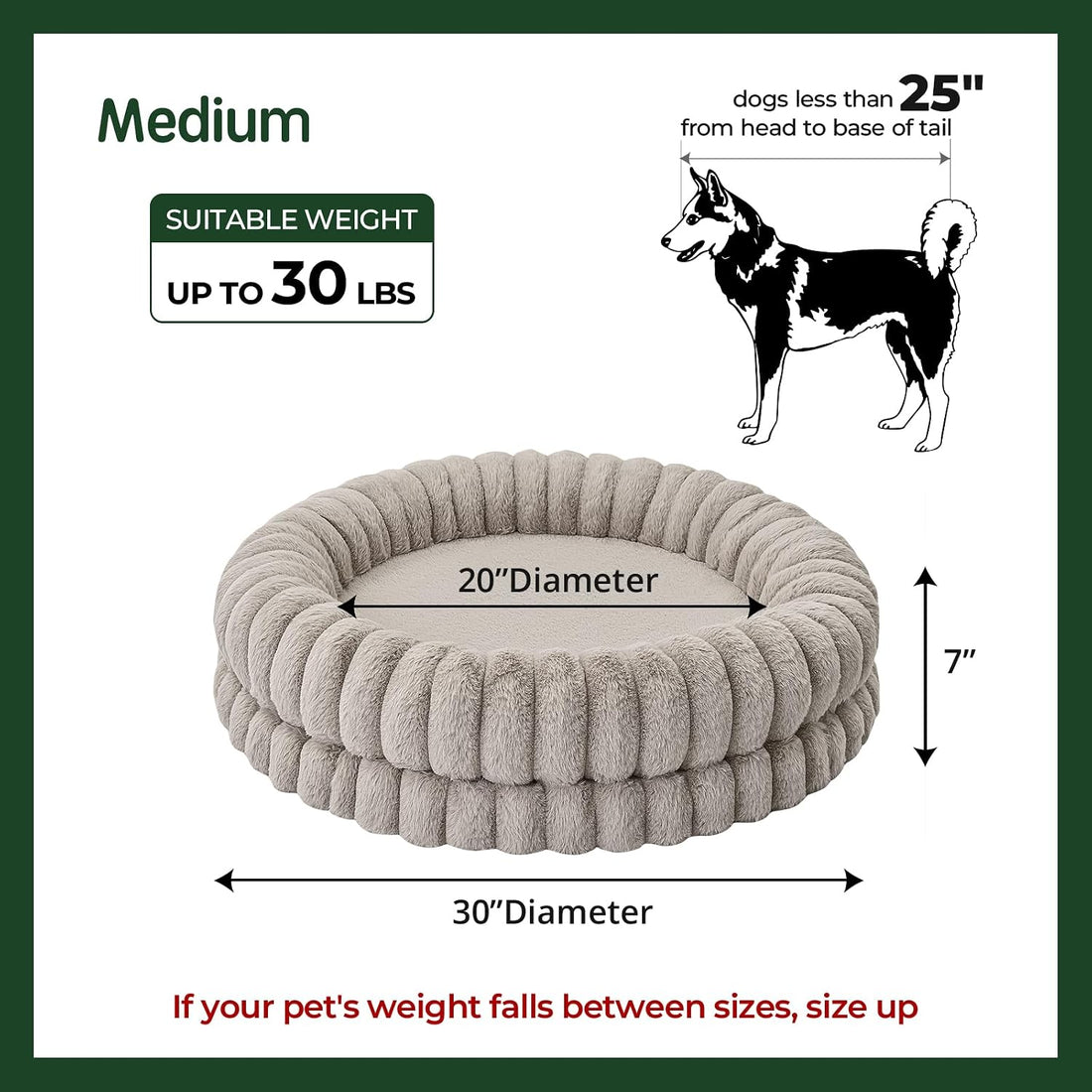 BALANCE Luxury Donut Dog Bed