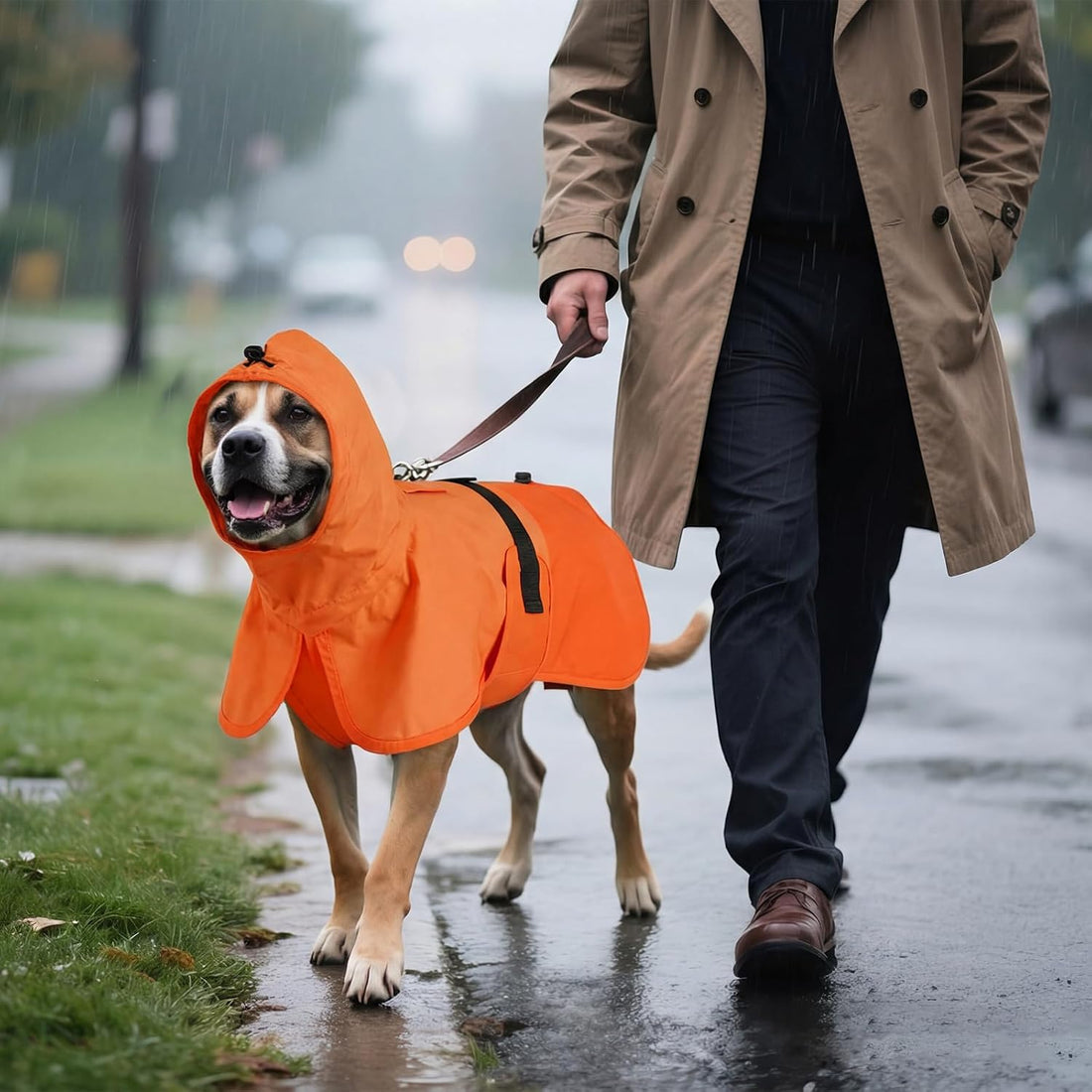 BRKURLEG Dog Raincoat for Small Medium and Large Dogs Waterproof Dog