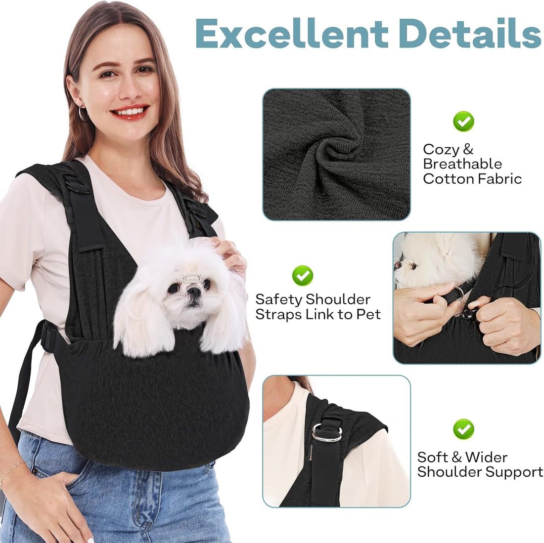 Supet Dog Carrier Sling for Small Dogs