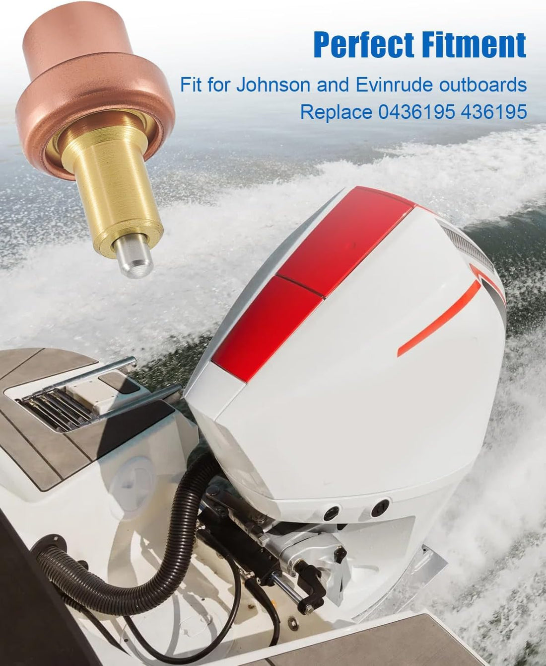 2Pcs Thermostat Fit for Evinrude Johnson Outboard 5HP-140HP Replace