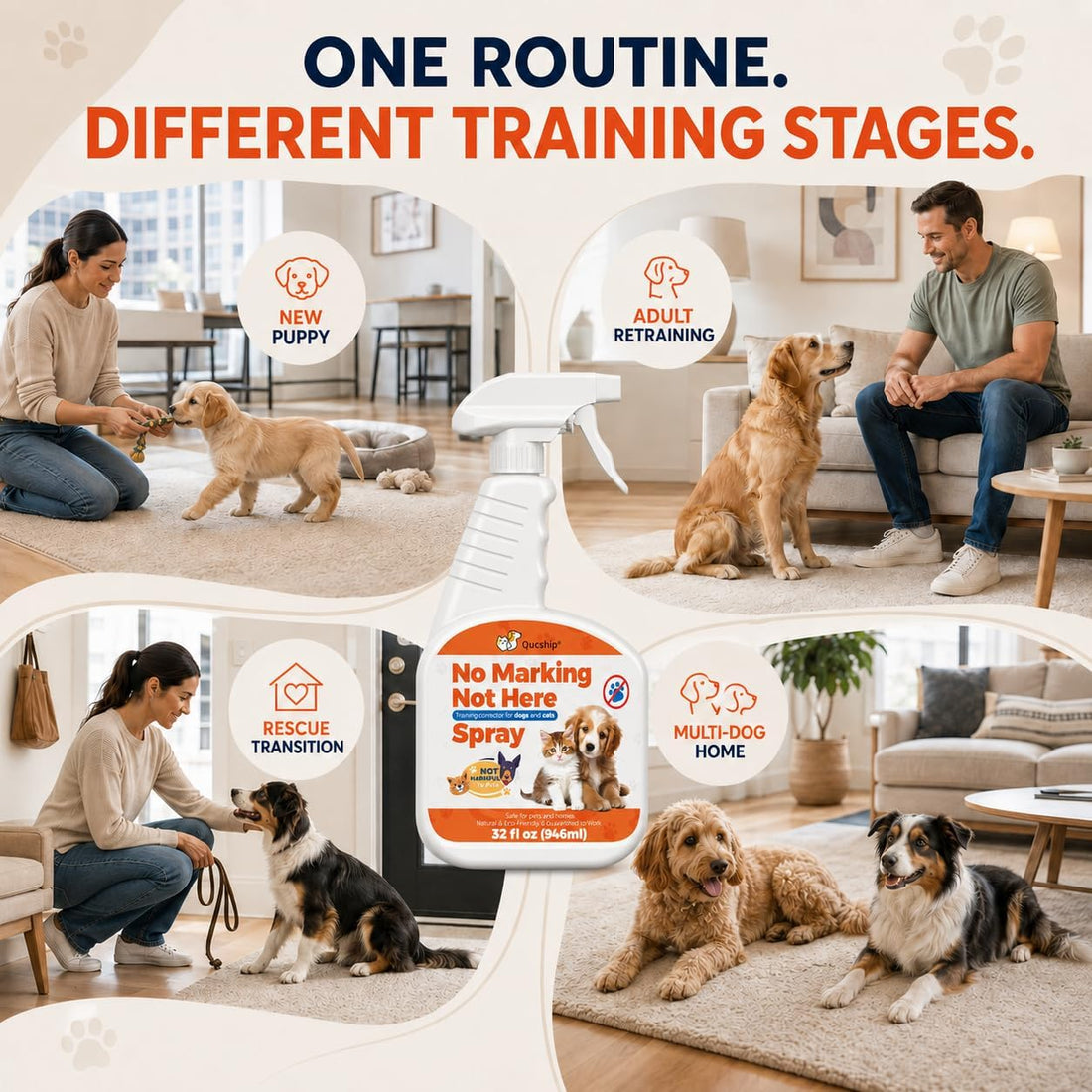 Dog House Training Spray for Repeat Accident Areas, 32 Fl Oz