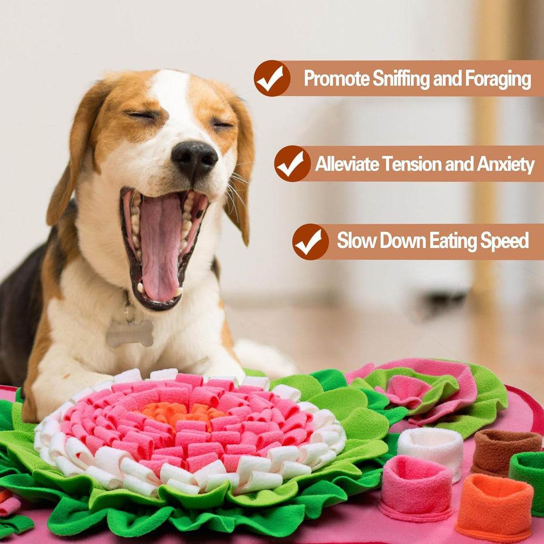 Snuffle Mat for Dogs, Pet Snuffle Mat for Small and Medium Dogs