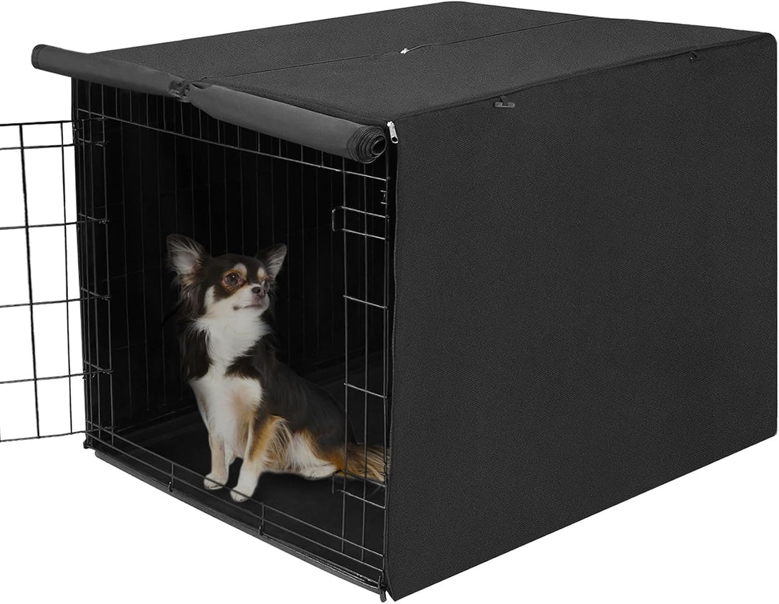 Deblue Dog Crate Cover, Durable Polyester Indoor Pet Kennel Cover