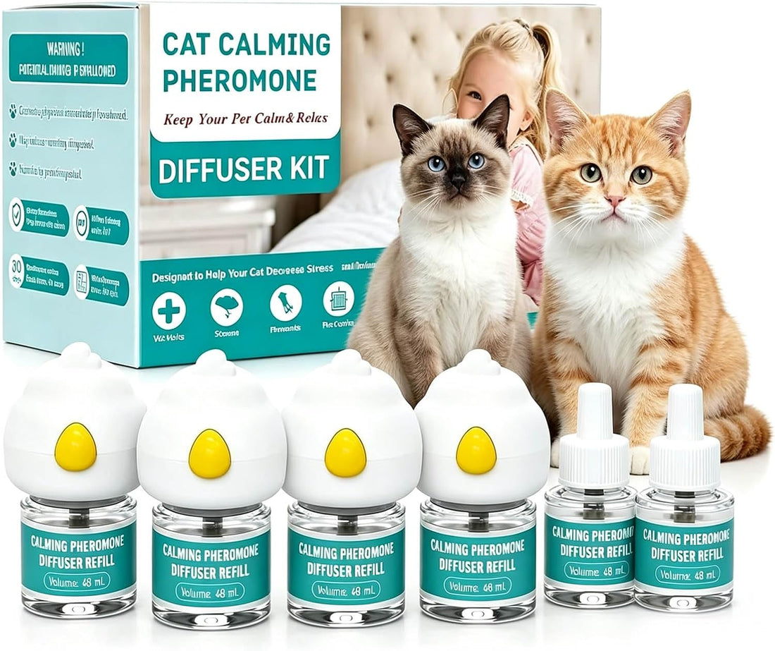 Cat Pheromone Diffuser Set 9-Pack Including 3 Plug-Ins & 6 Refills