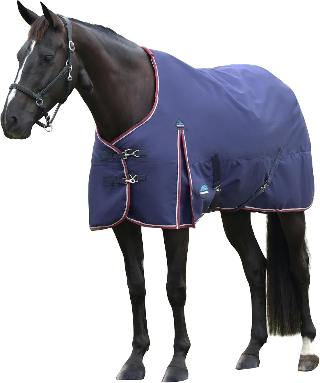 WeatherBeeta ComFiTec Essential Turnout 100g, Navy/Burgundy, 81"