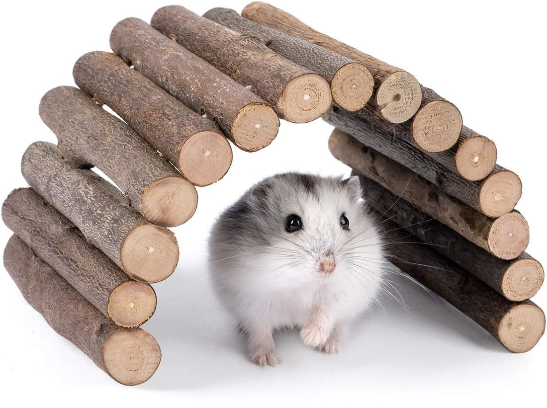 Niteangel Wooden Ladder Bridge, Hamster Mouse Rat Rodents Toy