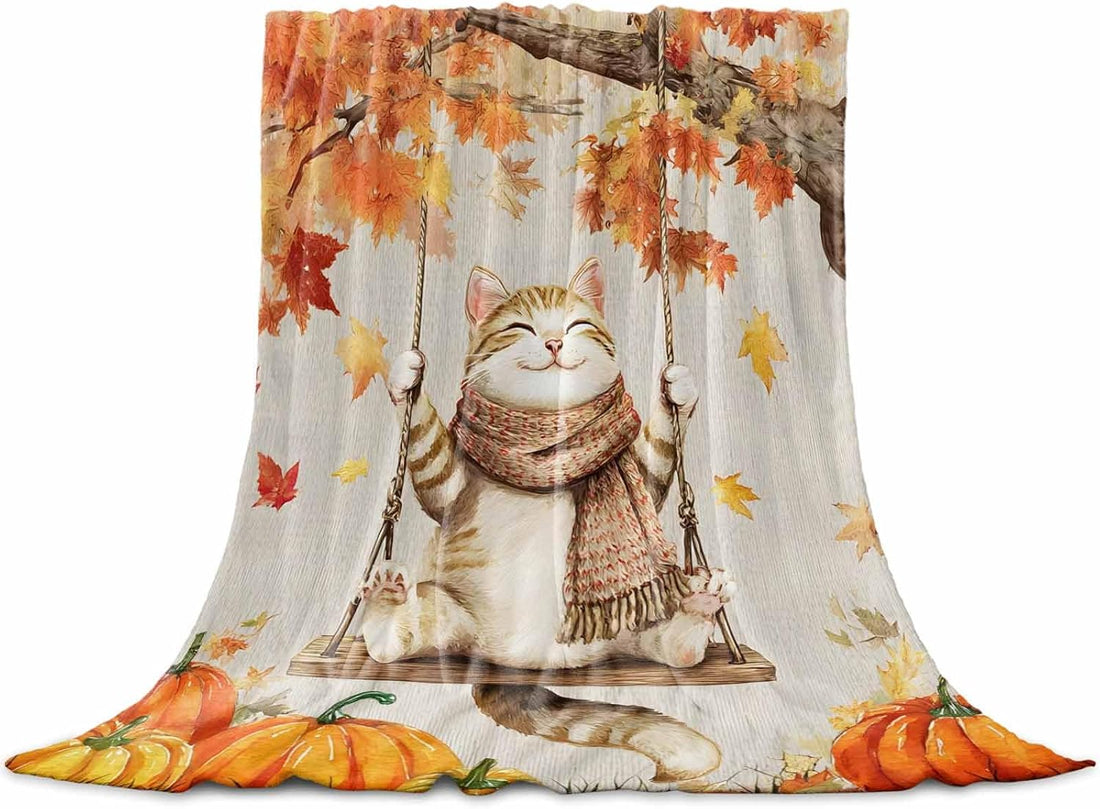 DecorLovee Fall Cat Blanket 30"x40"