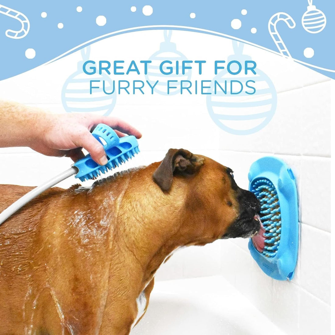 Aquapaw Lick Mat for Dogs with Suction Cups - XL, Blue, 1-Pack