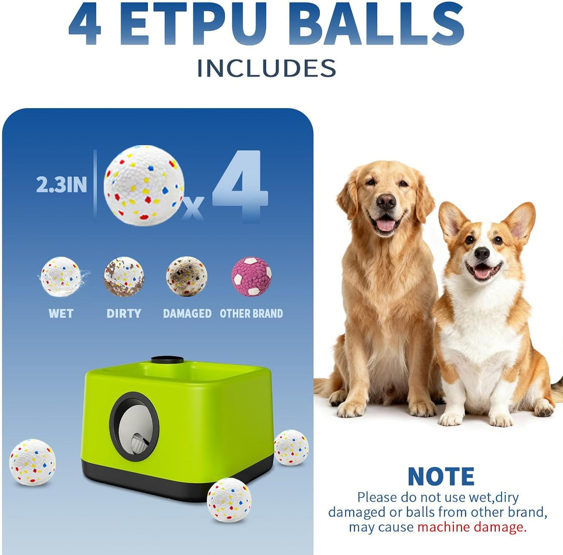 Automatic Dog Ball Launcher: Upgraded Auto/Manual Pet Ball Thrower