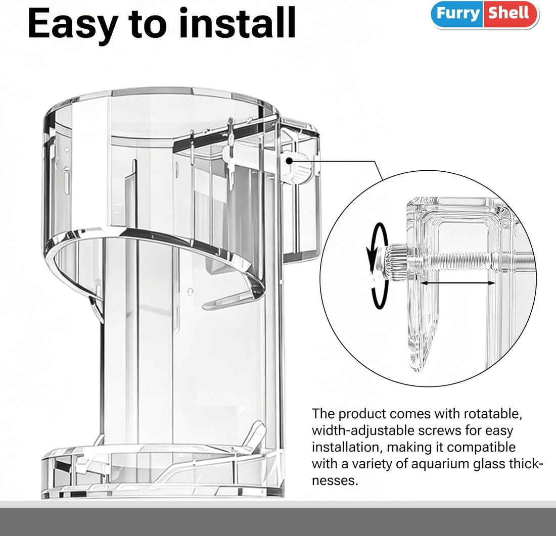 Polycarbonate Aquarium Feeder, Fish Tank Feeding Tray, 90%+ Clear