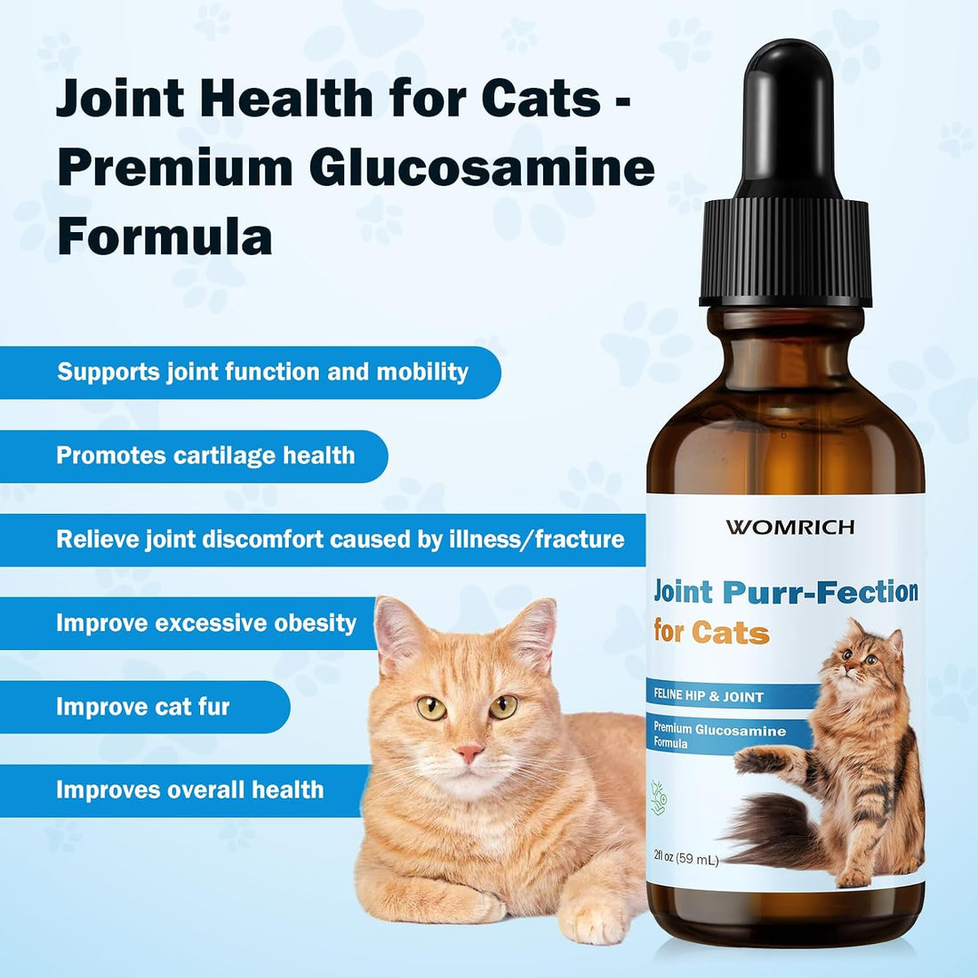 Joint Supplement for Cats - Glucosamine & Chondroitin Drops