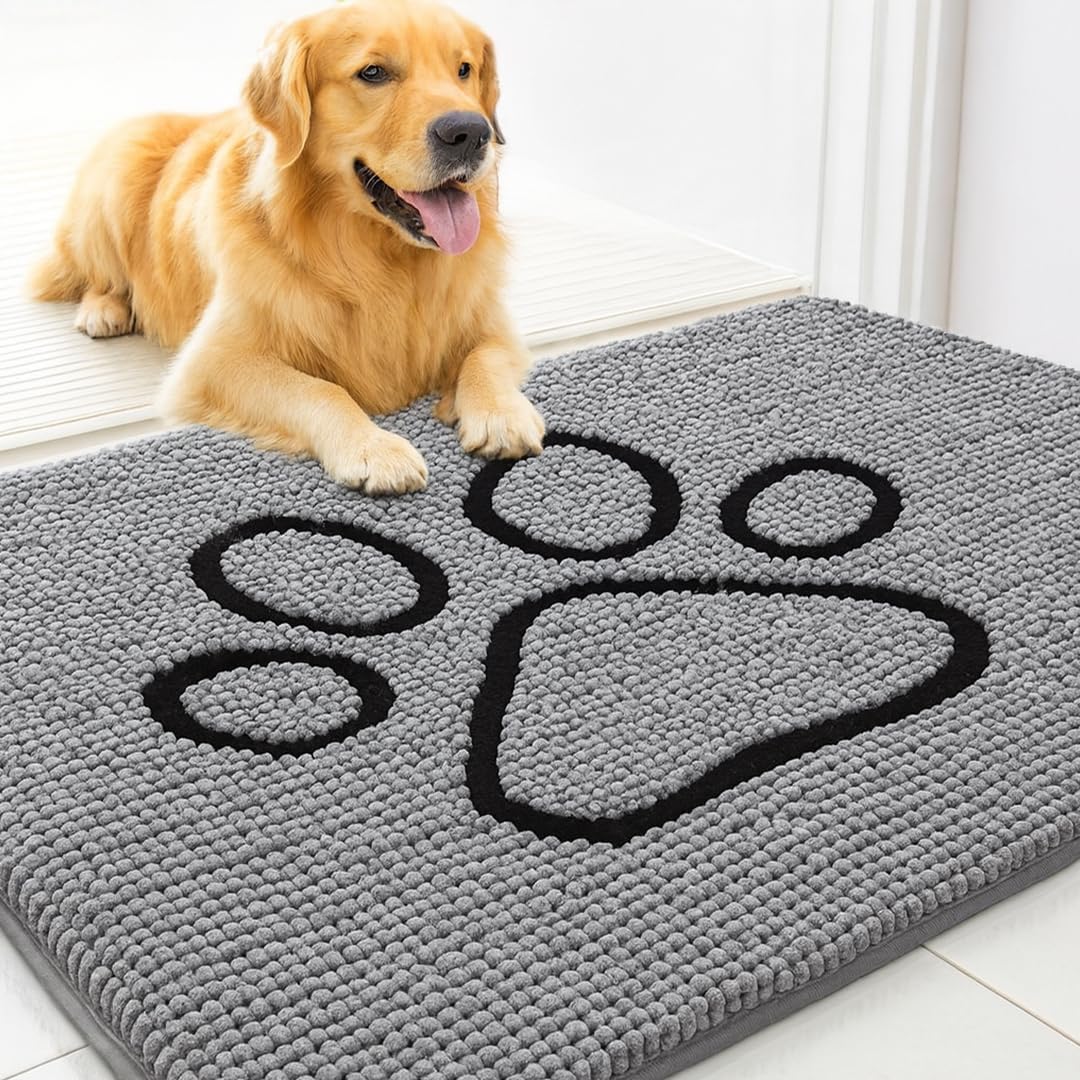 MUDGUARD MAT® Dog Door Mat with Paw Design for Muddy Paws