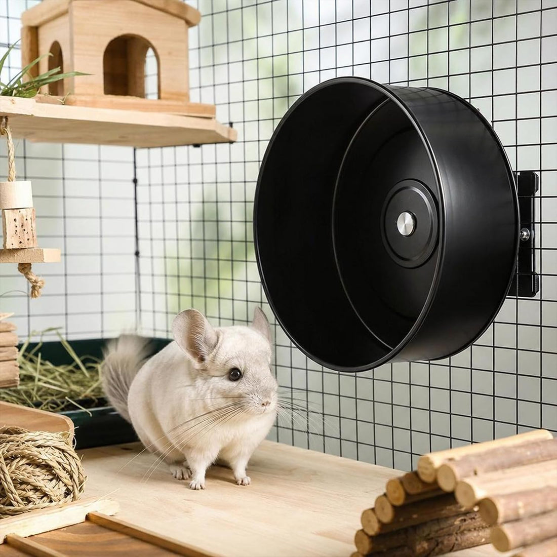 Garvee 15" Aluminum Alloy Silent Chinchilla Exercise Wheel