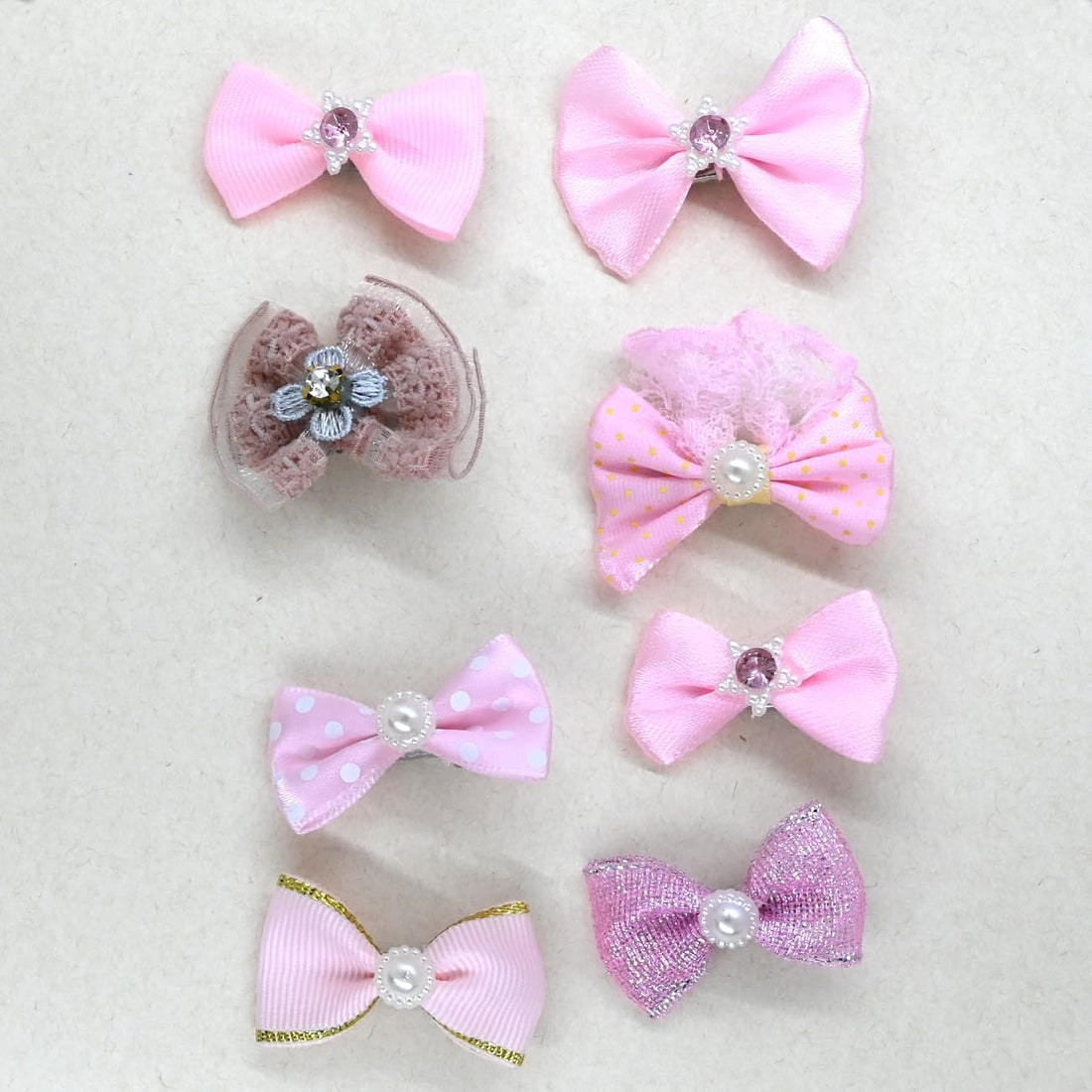 24PCS Dog Hair Bows with Clips 2Inch Girl Small Dog Apparel